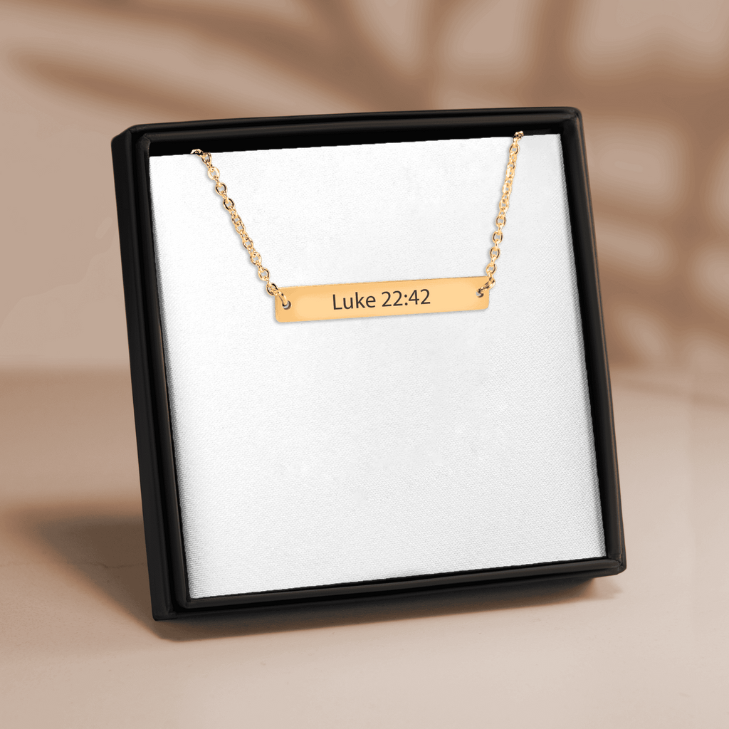 Bible Verse Bar Necklace
