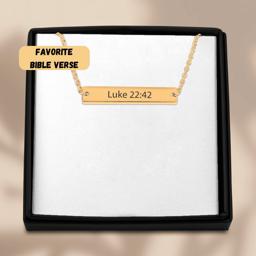 Bible Verse Bar Necklace