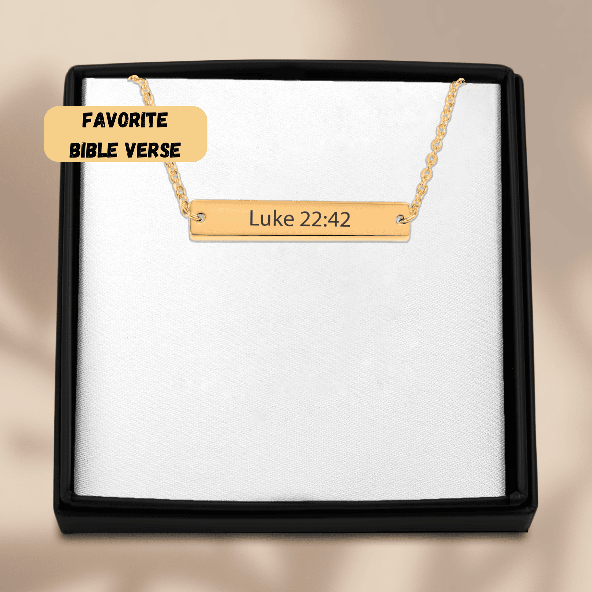 Bible Verse Bar Necklace