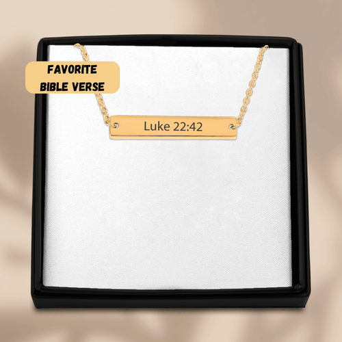 Bible Verse Bar Necklace