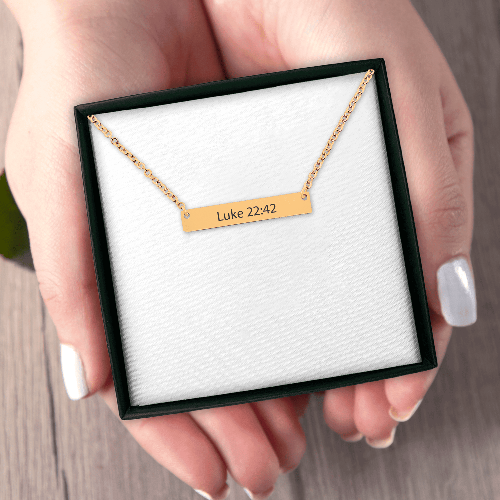 Bible Verse Bar Necklace