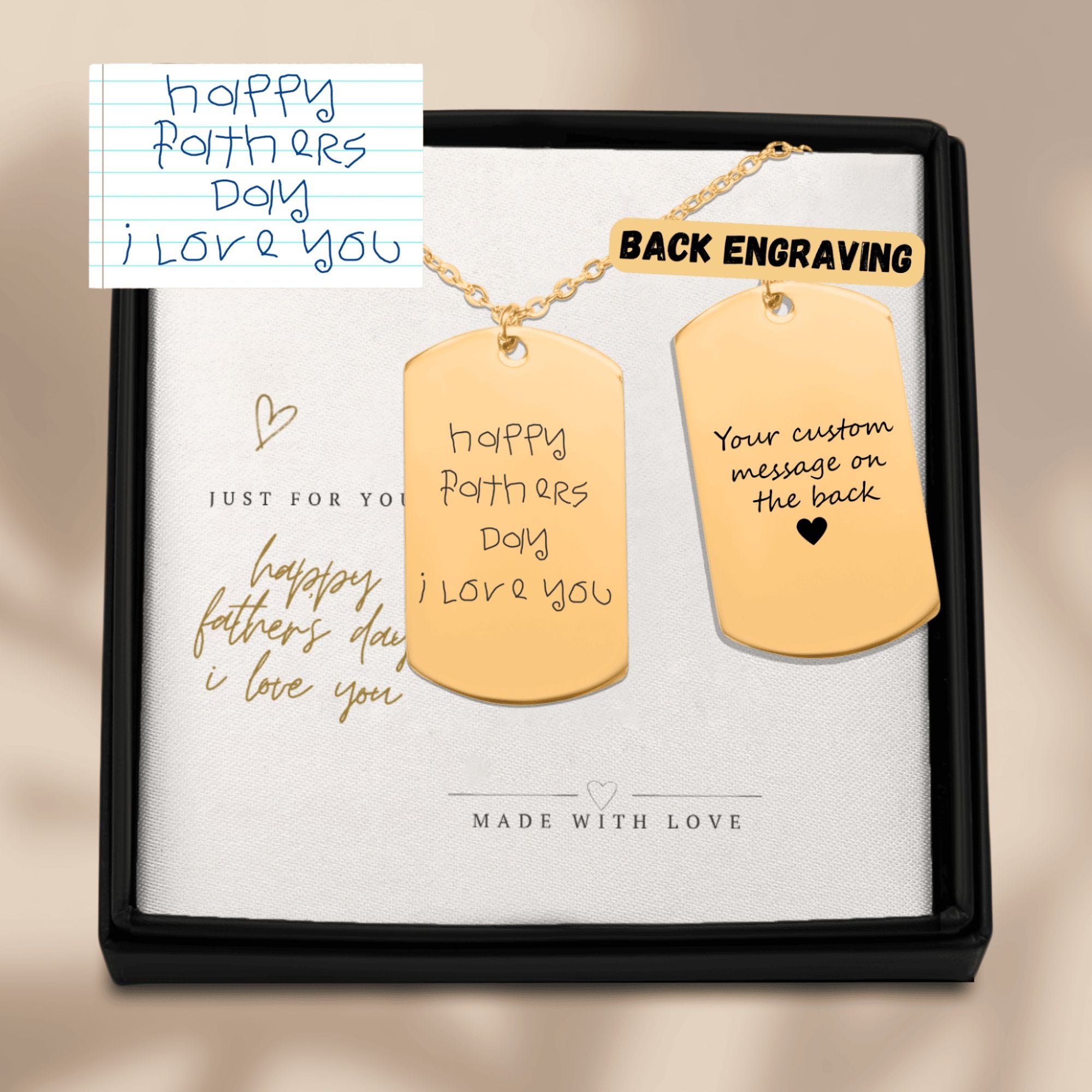 For The Man Who Carries You - Personalized Engraved Necklace