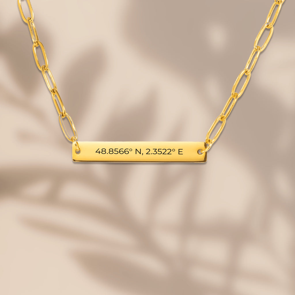 Paperclip Bar Necklace
