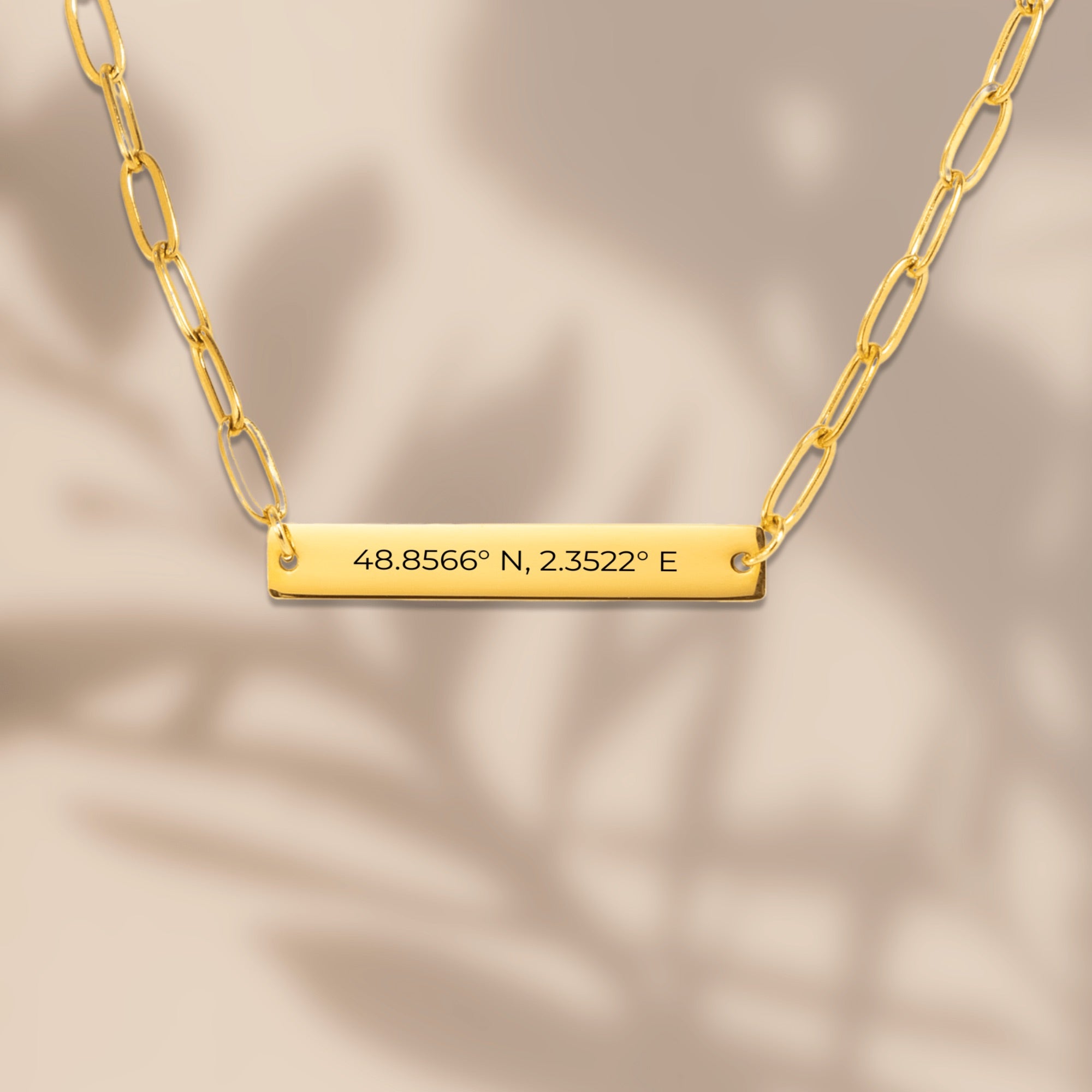 Paperclip Bar Necklace