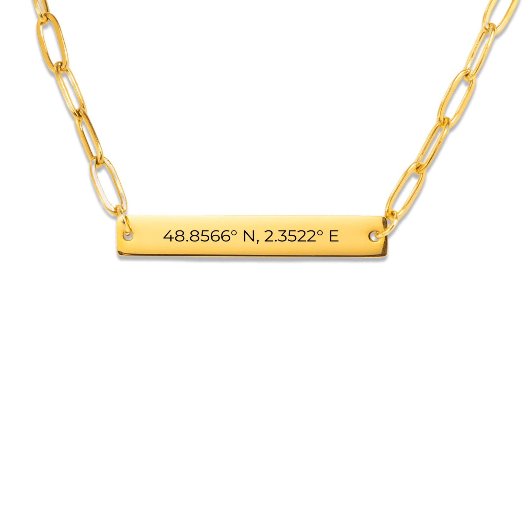 Paperclip Bar Necklace