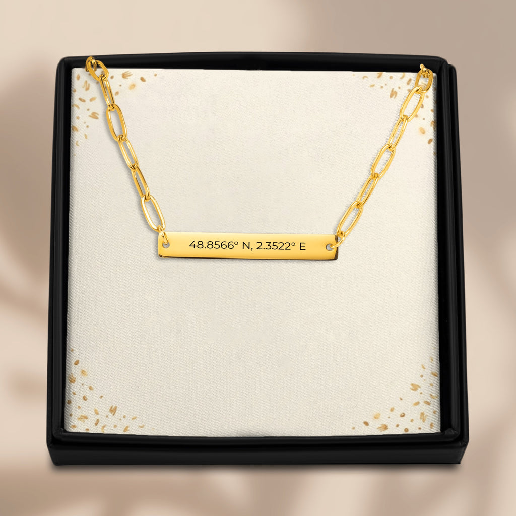 Paperclip Bar Necklace