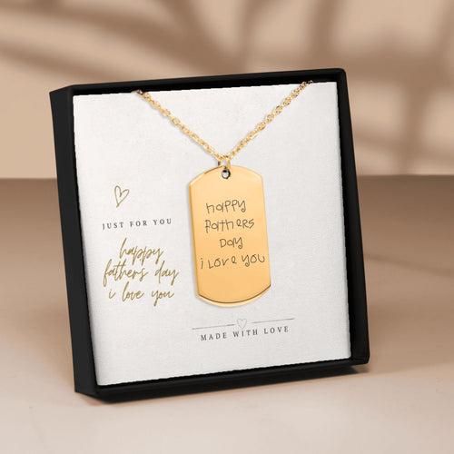 For The Man Who Carries You - Personalized Engraved Necklace
