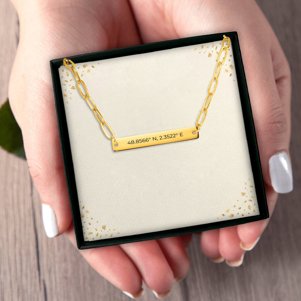 Paperclip Bar Necklace