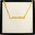 Paperclip Bar Necklace