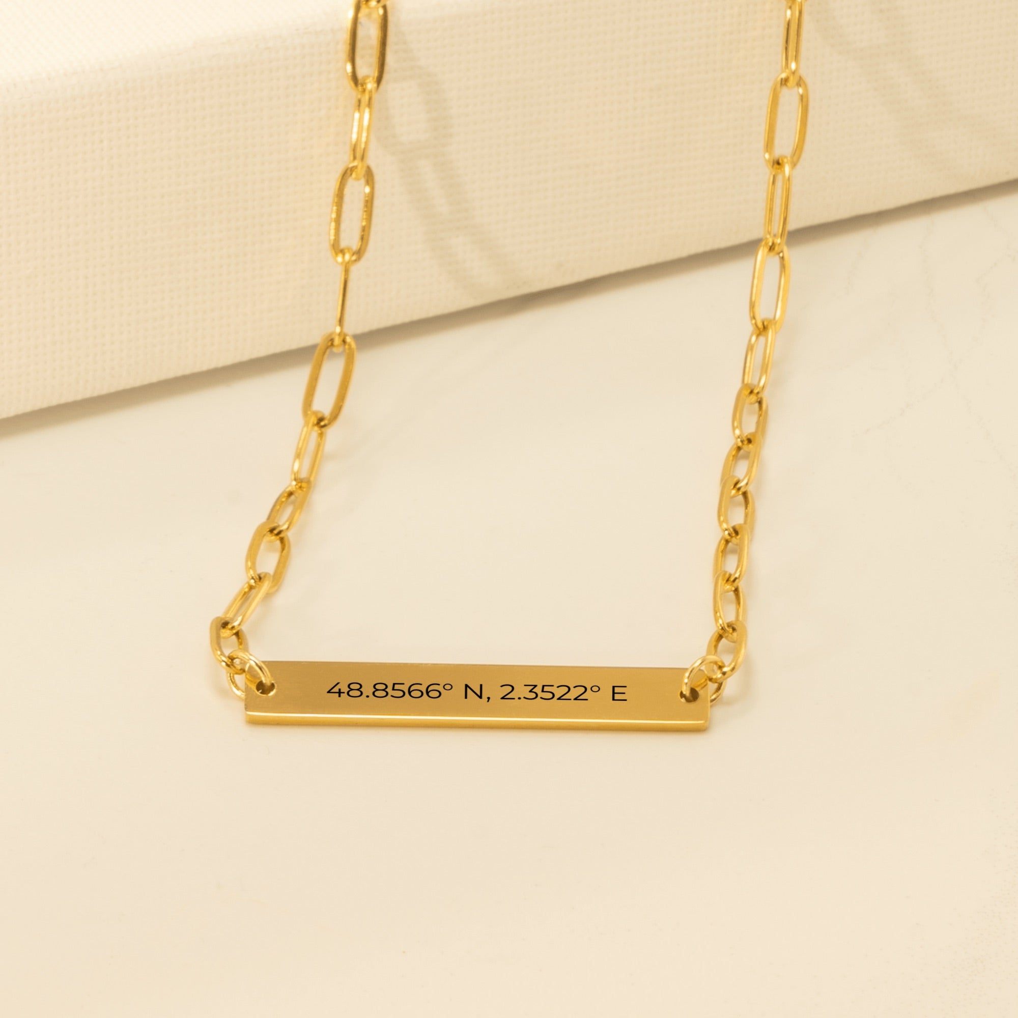 Paperclip Bar Necklace