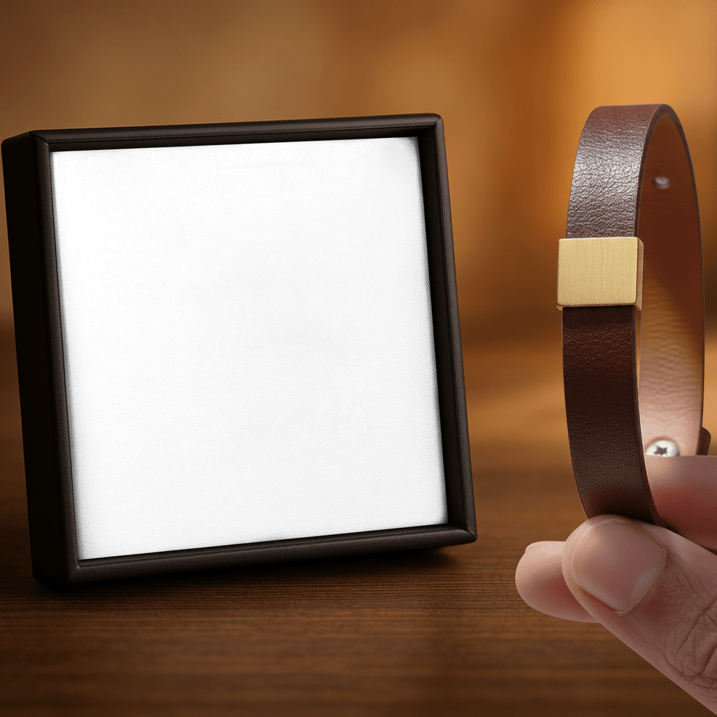 To My Son | Legacy In Motion Leather Bracelet | Proud Mom Gift for Son & Father